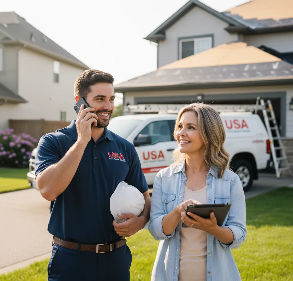 USA Roof Repair Experts customer support in Mokena